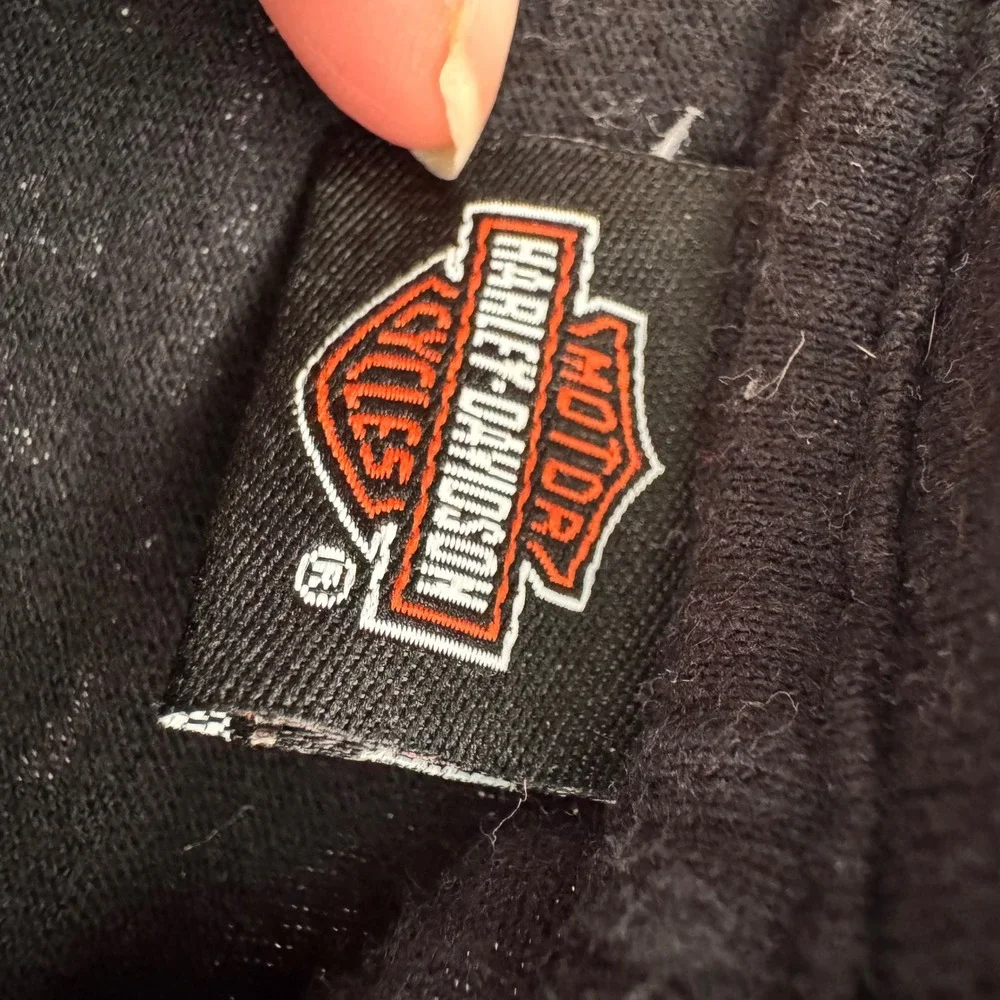 Harley-Davidson Kids Black Graphic T-Shirt Striped Sleeves toddler 3/4T